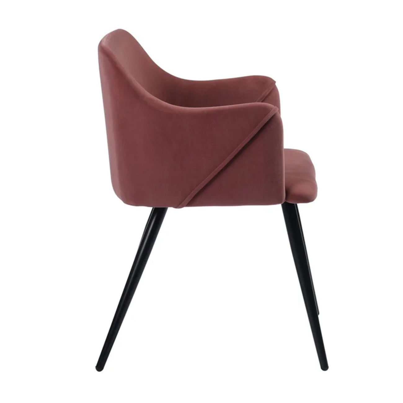 Sophisticated Velvet Dining Designer Chair Onion Pink