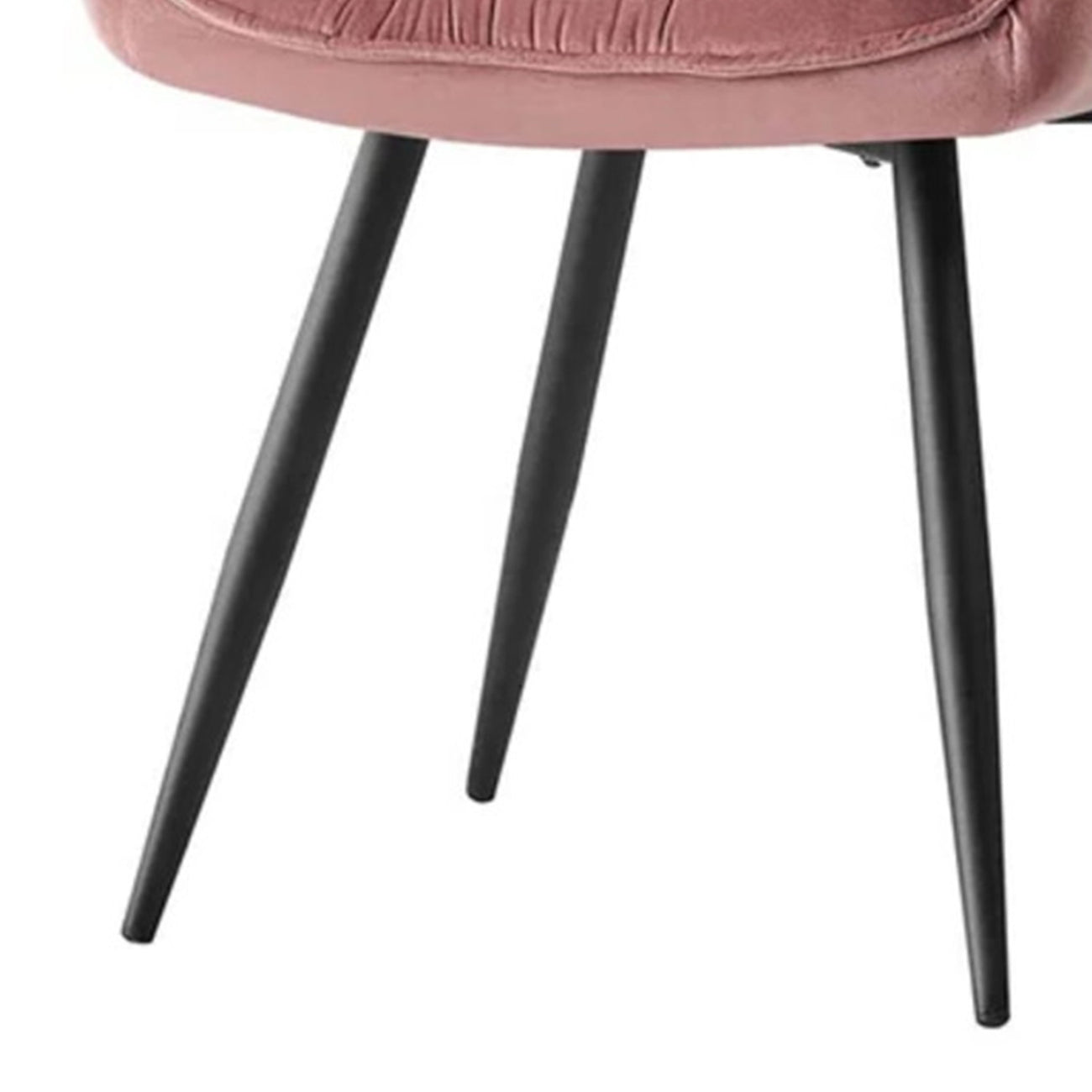 Refined Velvet Dining Designer Chair Blush Pink