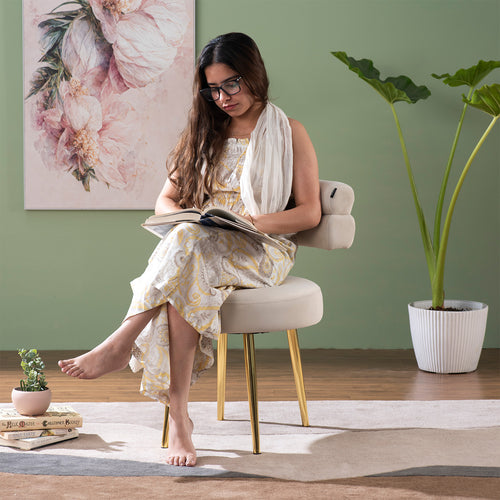 The Beige Dreamboat Lounge Chair