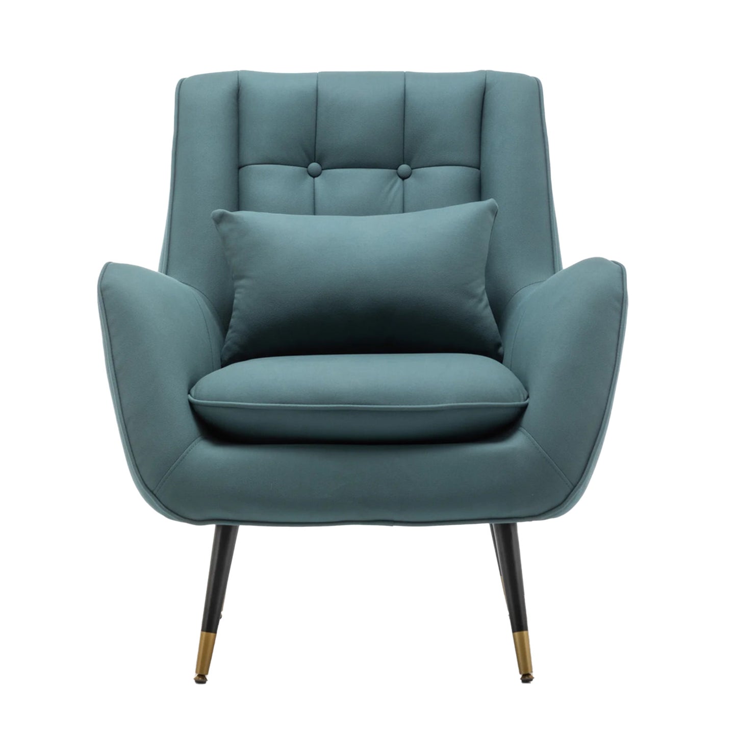 Plush Velvet Accent Chair Teal