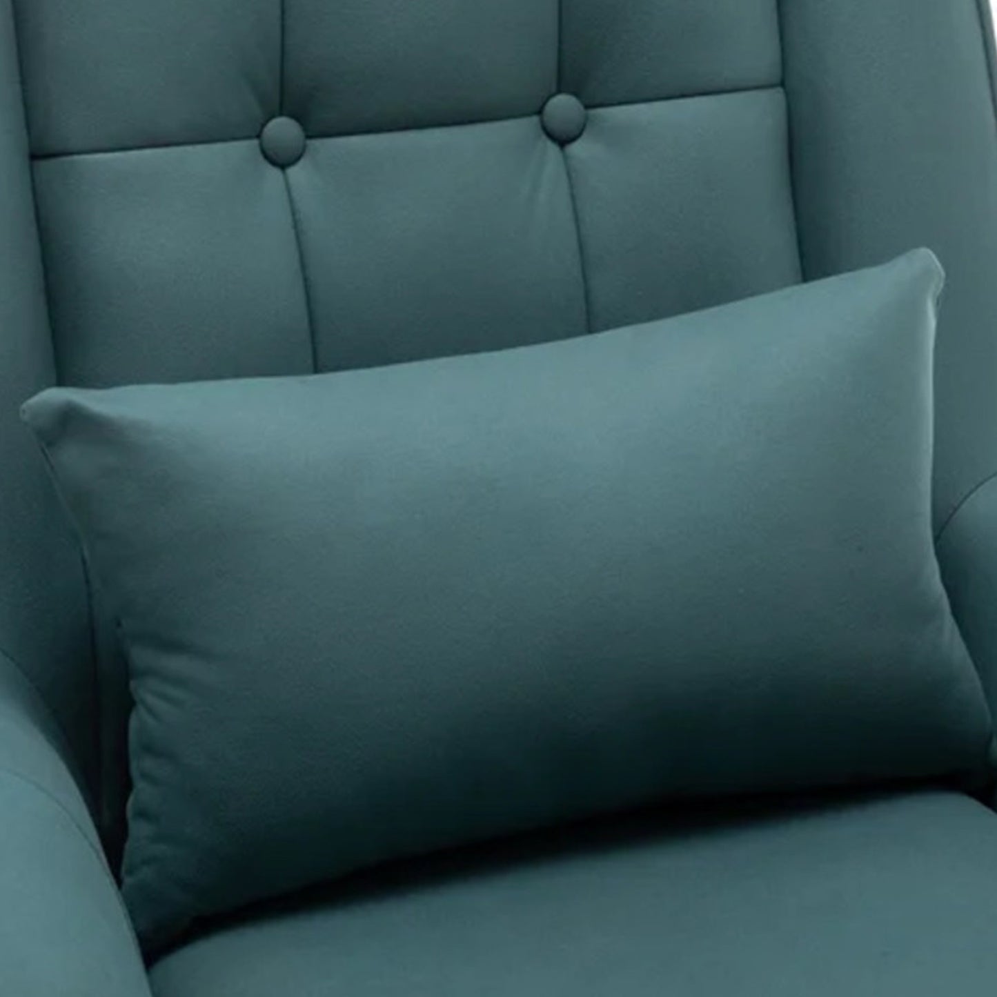 Plush Velvet Accent Chair Teal