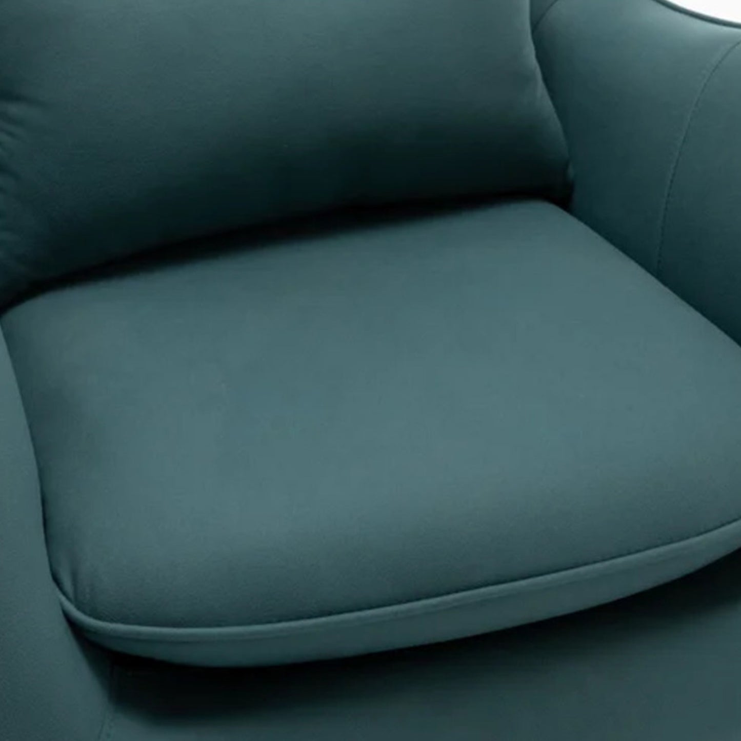 Plush Velvet Accent Chair Teal