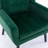 Luxurious Double Cushion Velvet Chair Green