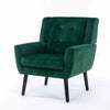 Luxurious Double Cushion Velvet Chair Green