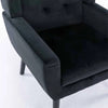 Luxurious Double Cushion Velvet Chair Grey