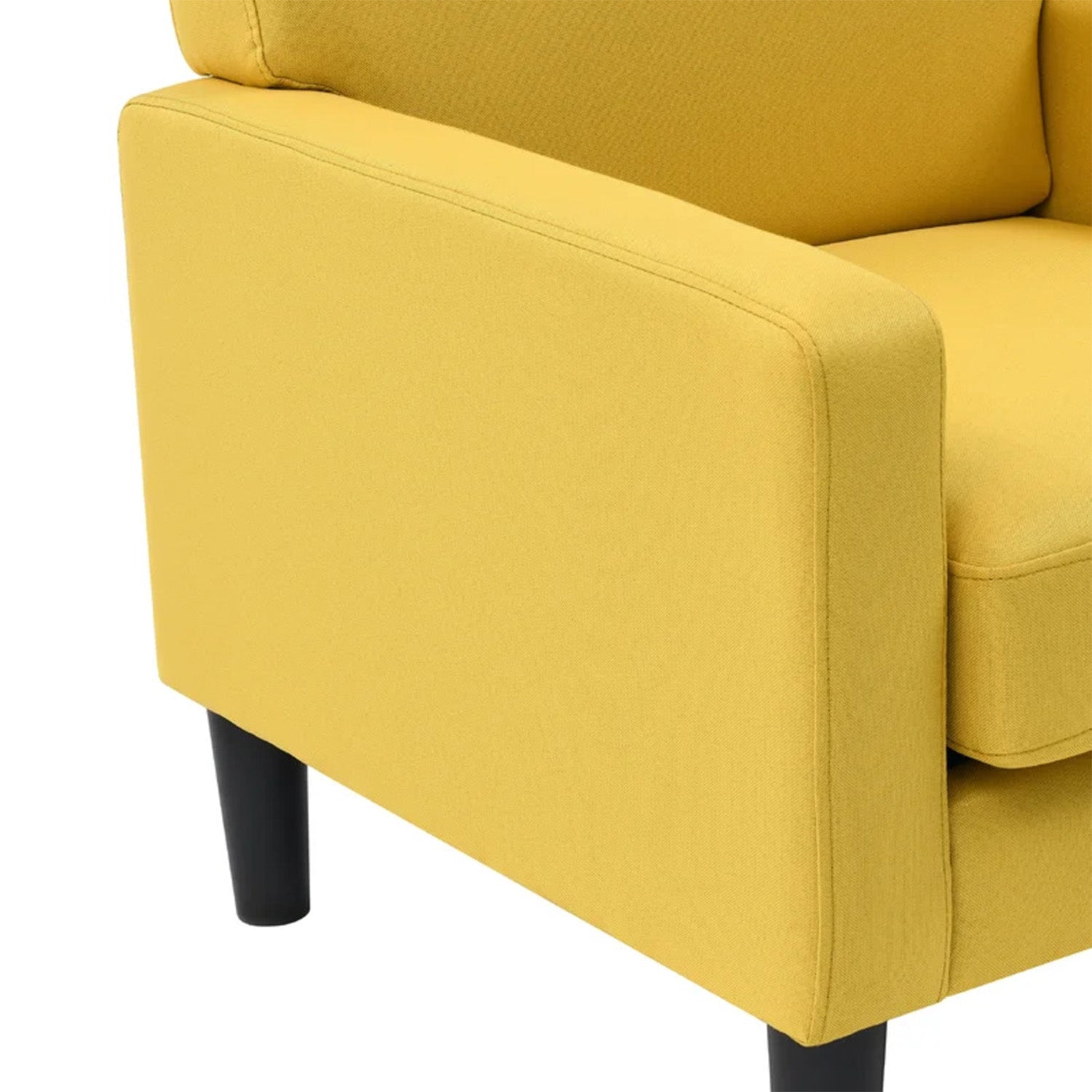 Opulent Accent Chairs With Ottoman Footrest Yellow