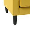 Opulent Accent Chairs With Ottoman Footrest Yellow