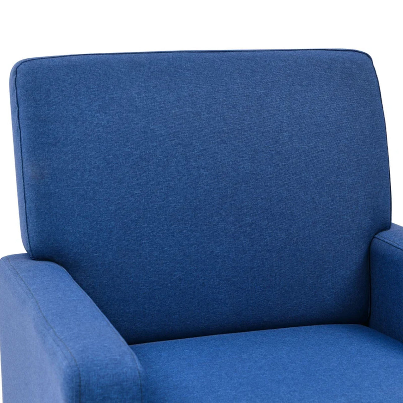 Opulent Accent Chairs With Ottoman Footrest Blue