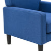 Opulent Accent Chairs With Ottoman Footrest Blue