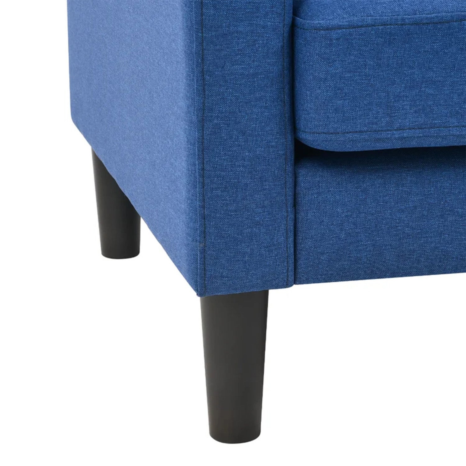 Opulent Accent Chairs With Ottoman Footrest Blue