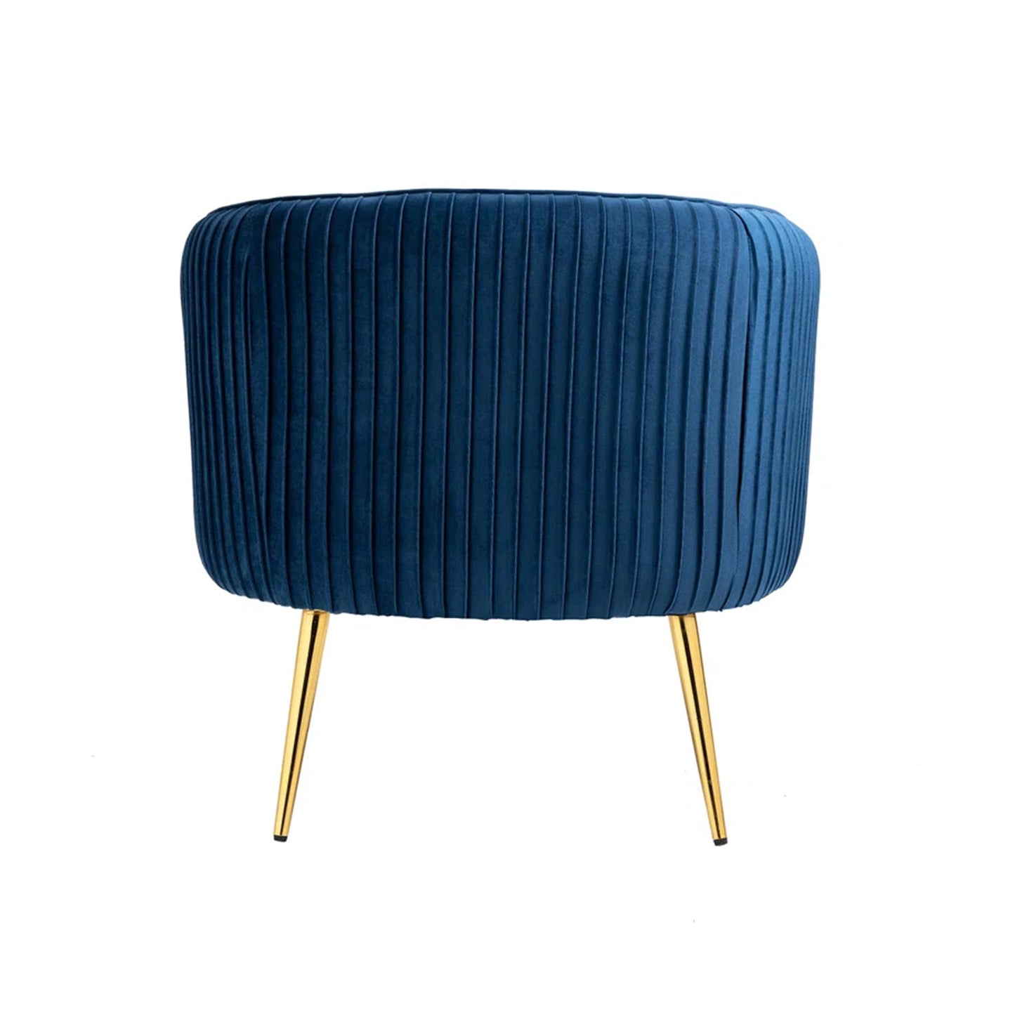 Tufted Velvet Accent Chair Blue