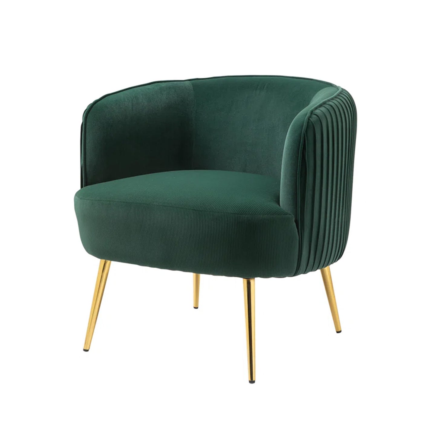 Tufted Velvet Accent Chair Green