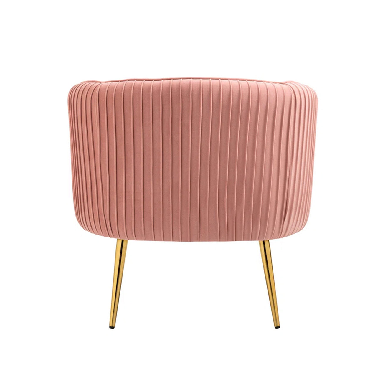 Tufted Velvet Accent Chair Pink