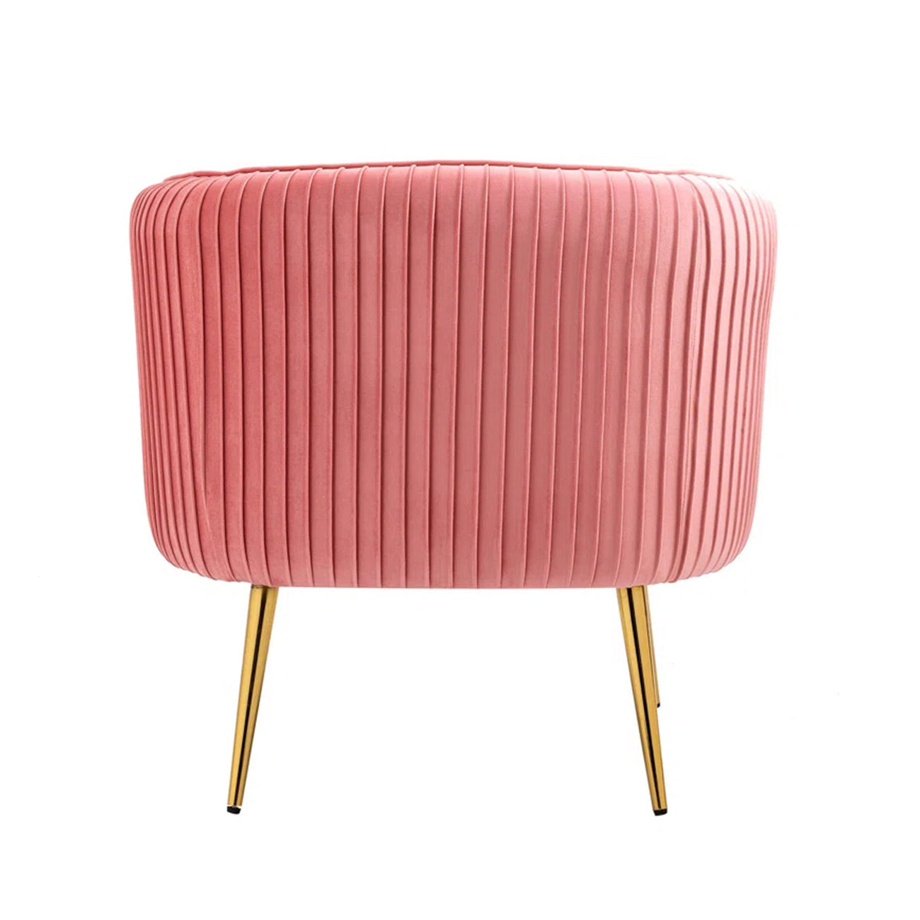 Tufted Velvet Accent Chair Peach