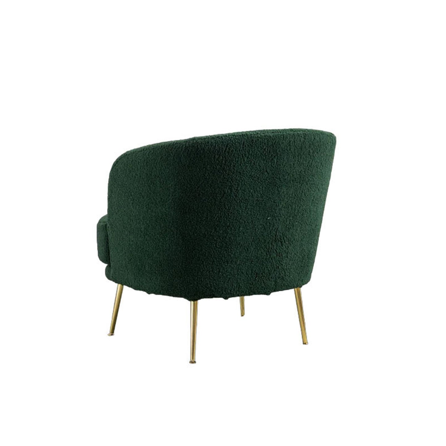 Plush Velvet Accent Chair Green