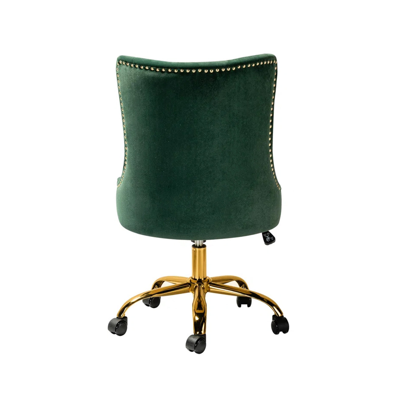 Boss Velvet Tufted Office Chair With Wheels Green