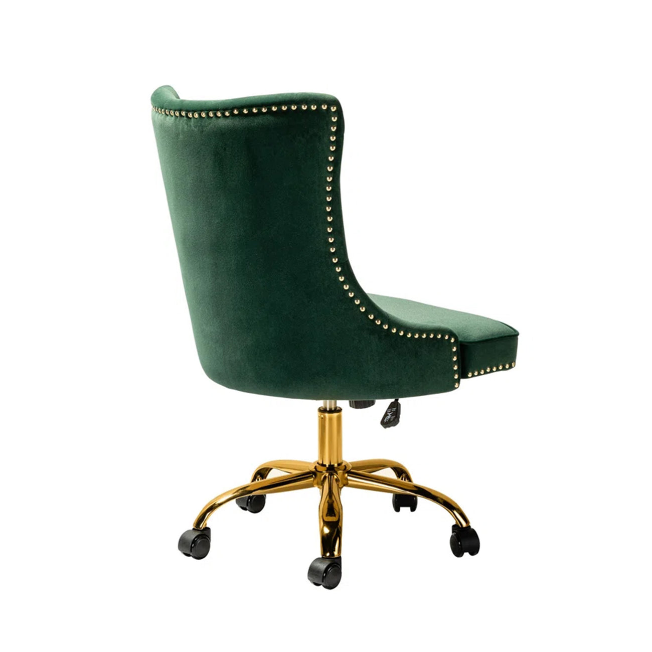 Boss Velvet Tufted Office Chair With Wheels Green