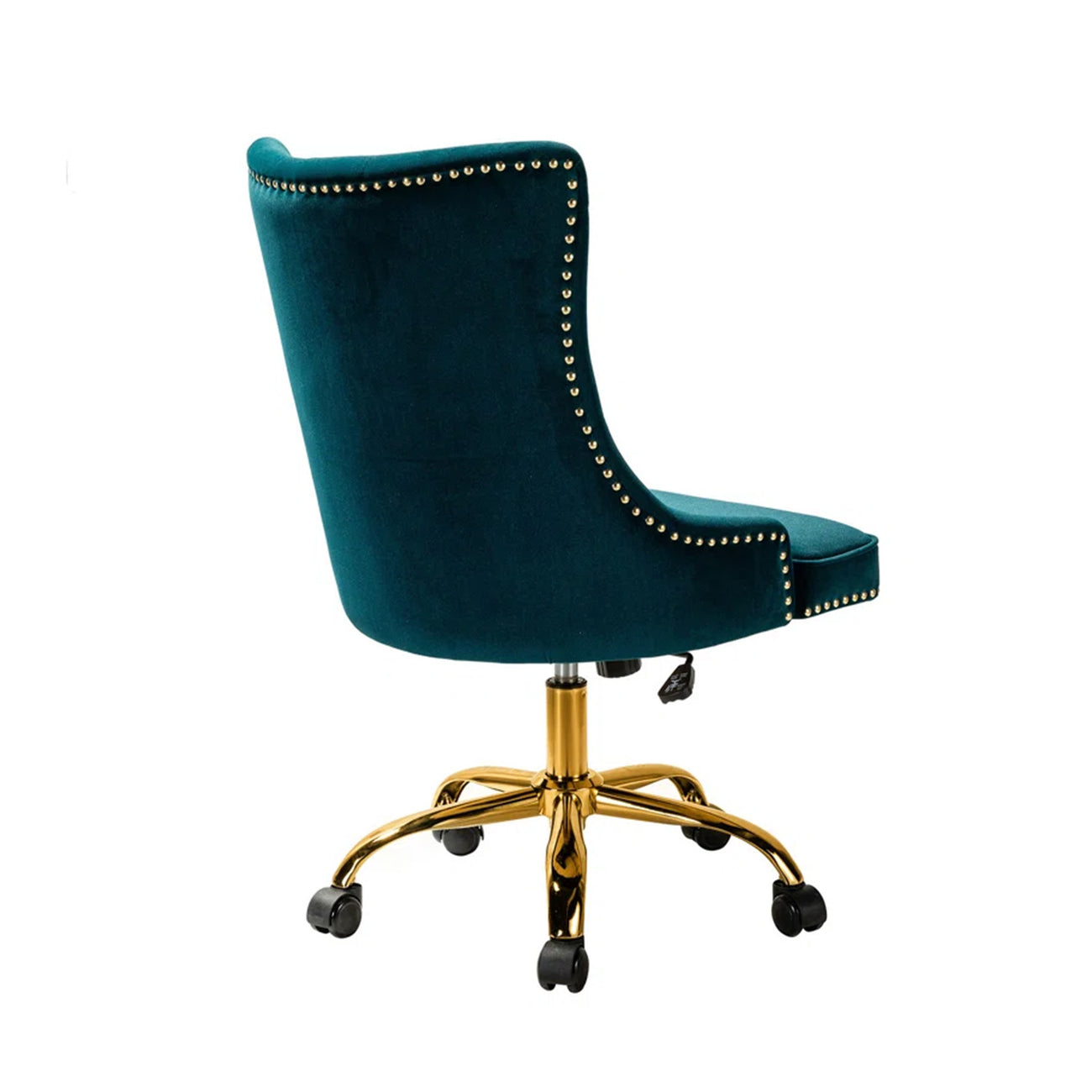 Boss Velvet Tufted Office Chair With Wheels Teal