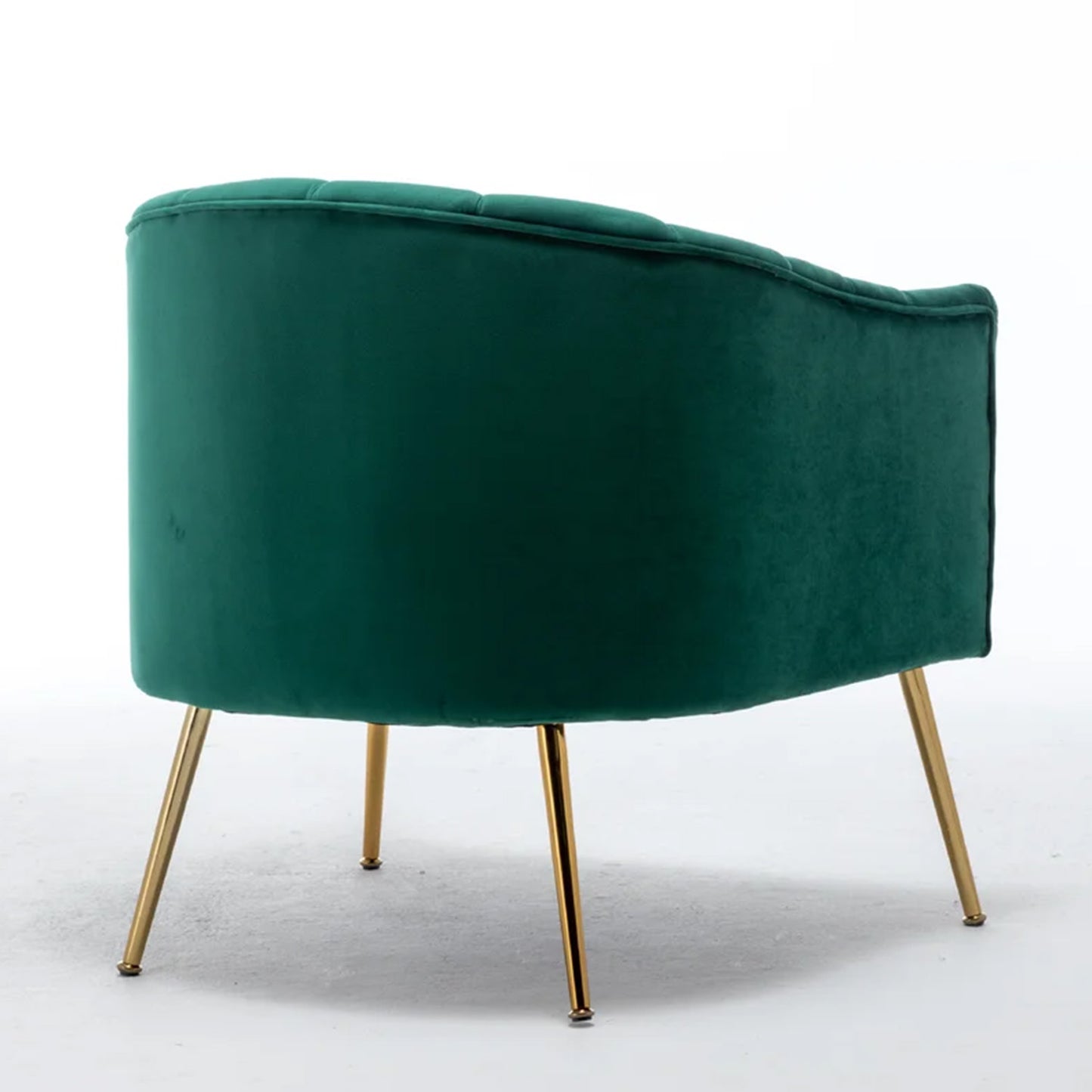 Gilded Lounge Armchair Elegance Velvet Green