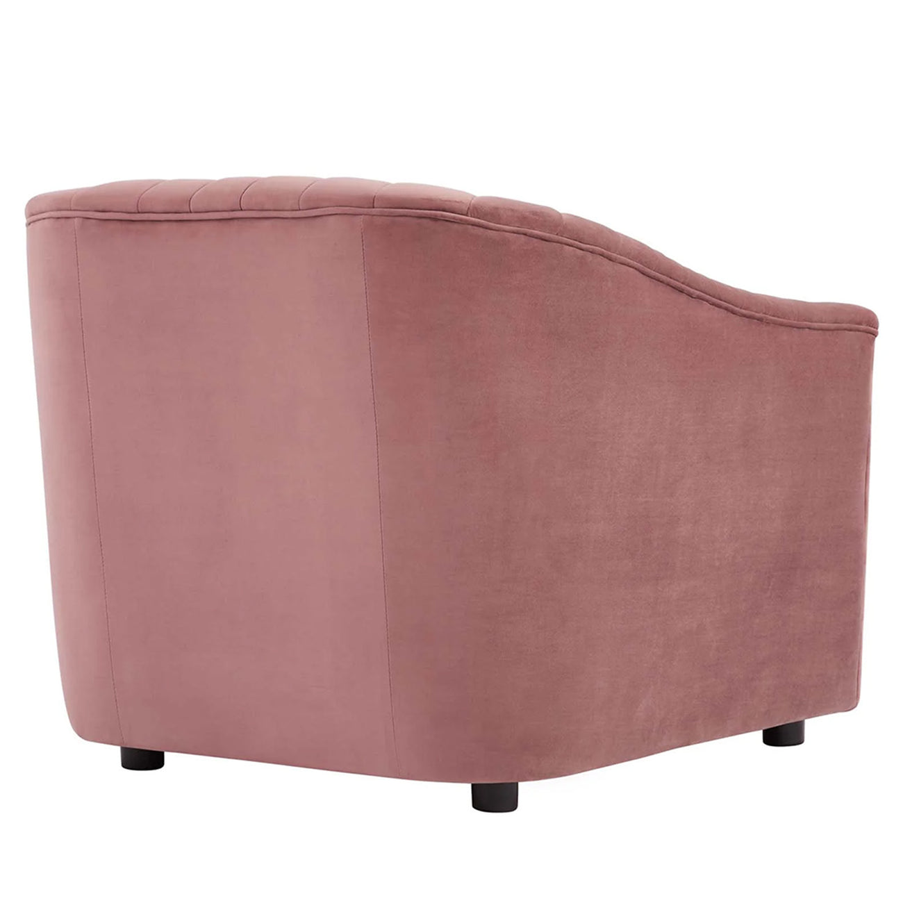 Velvet Single Seater Sofa Pink