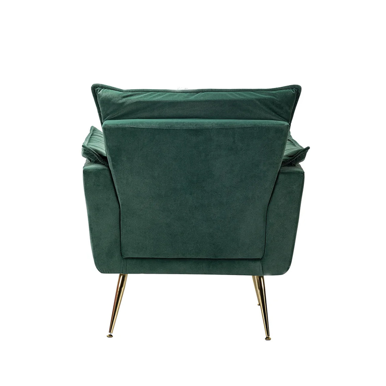 Elegant Chaise Velvet Accent Chair Green