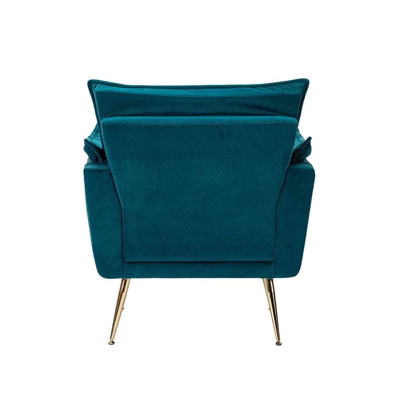 Elegant Chaise Velvet Accent Chair Teal