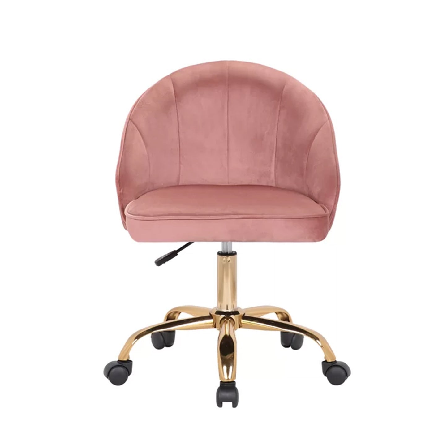 Luxury Tufted Office Chair With Wheels Pink