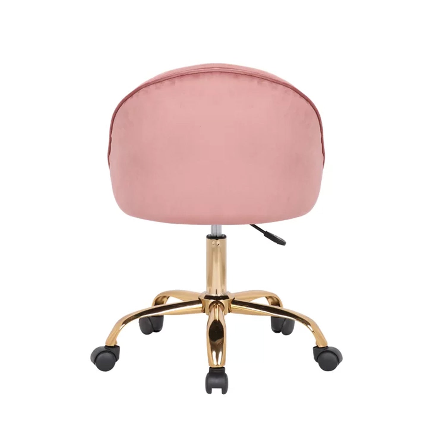 Luxury Tufted Office Chair With Wheels Pink