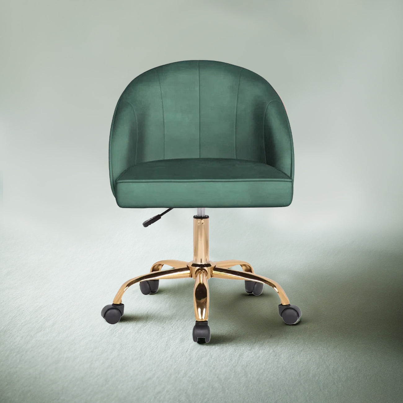 Luxury Tufted Office Chair With Wheels Green