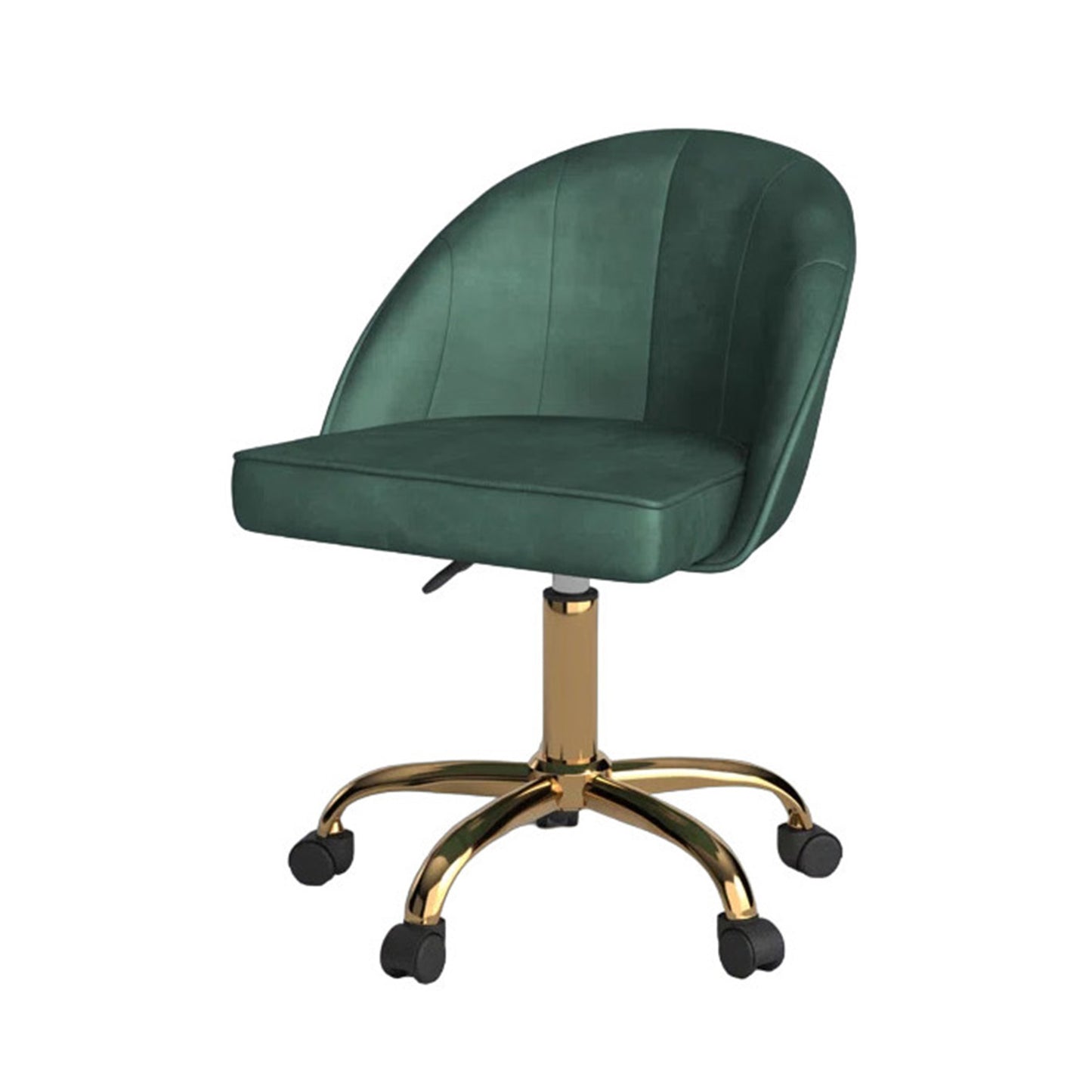 Luxury Tufted Office Chair With Wheels Green