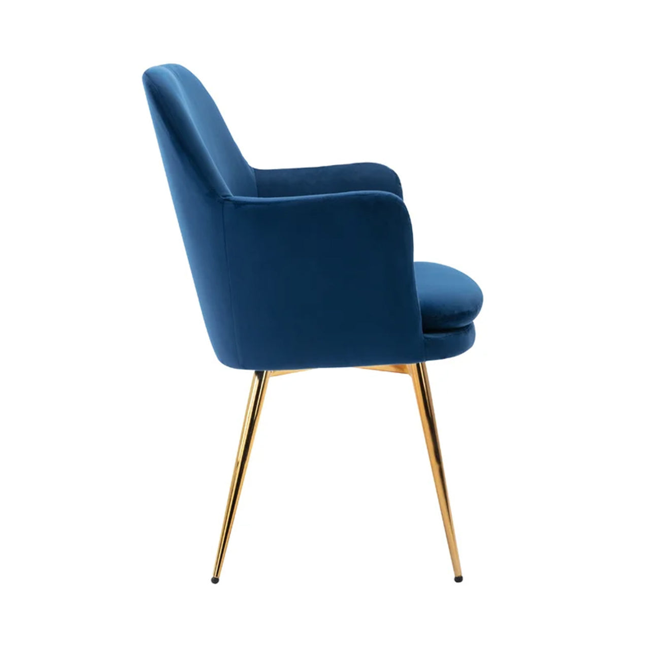 Luxurious Velvet Accent Dining Chair Blue