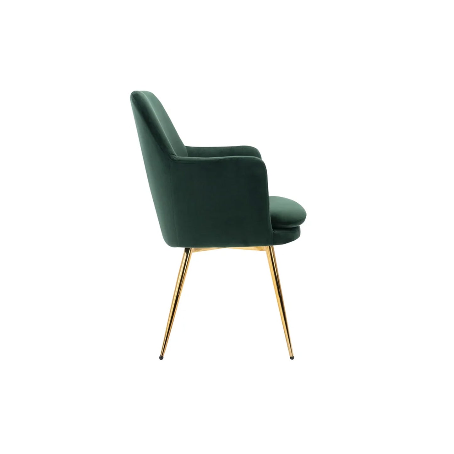 Luxurious Velvet Accent Dining Chair Green