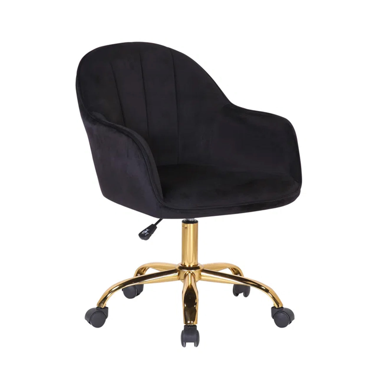 Luxury Tufted Office Chair Mobility Black