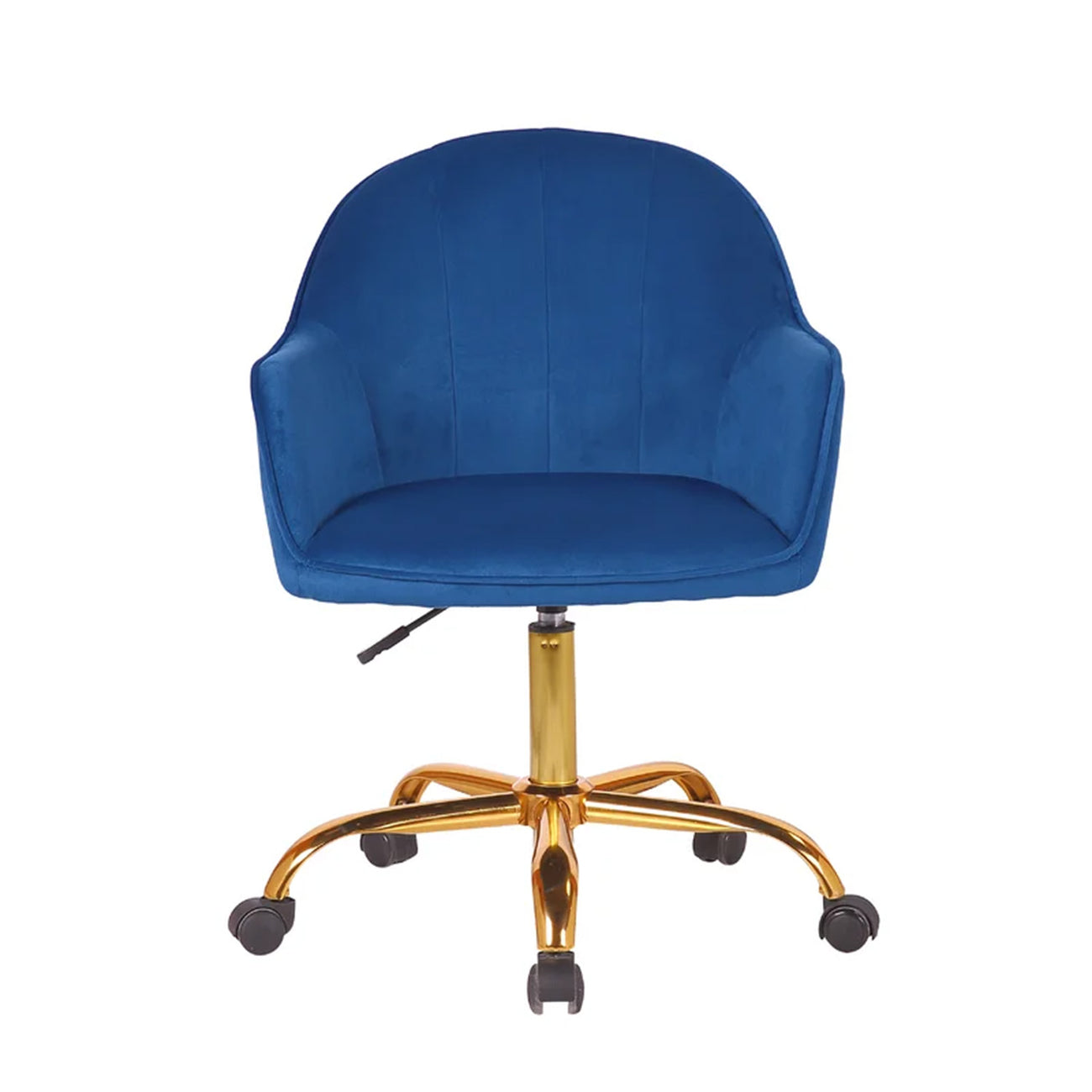 Luxury Tufted Office Chair Mobility Blue