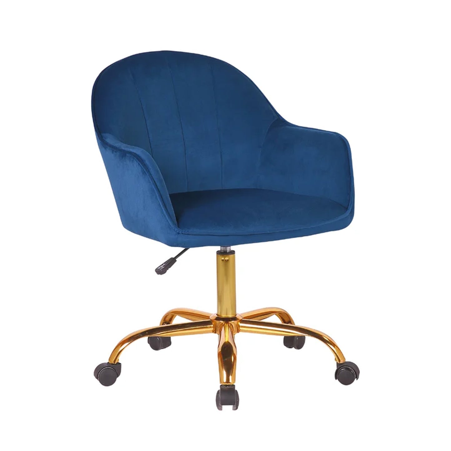 Luxury Tufted Office Chair Mobility Blue