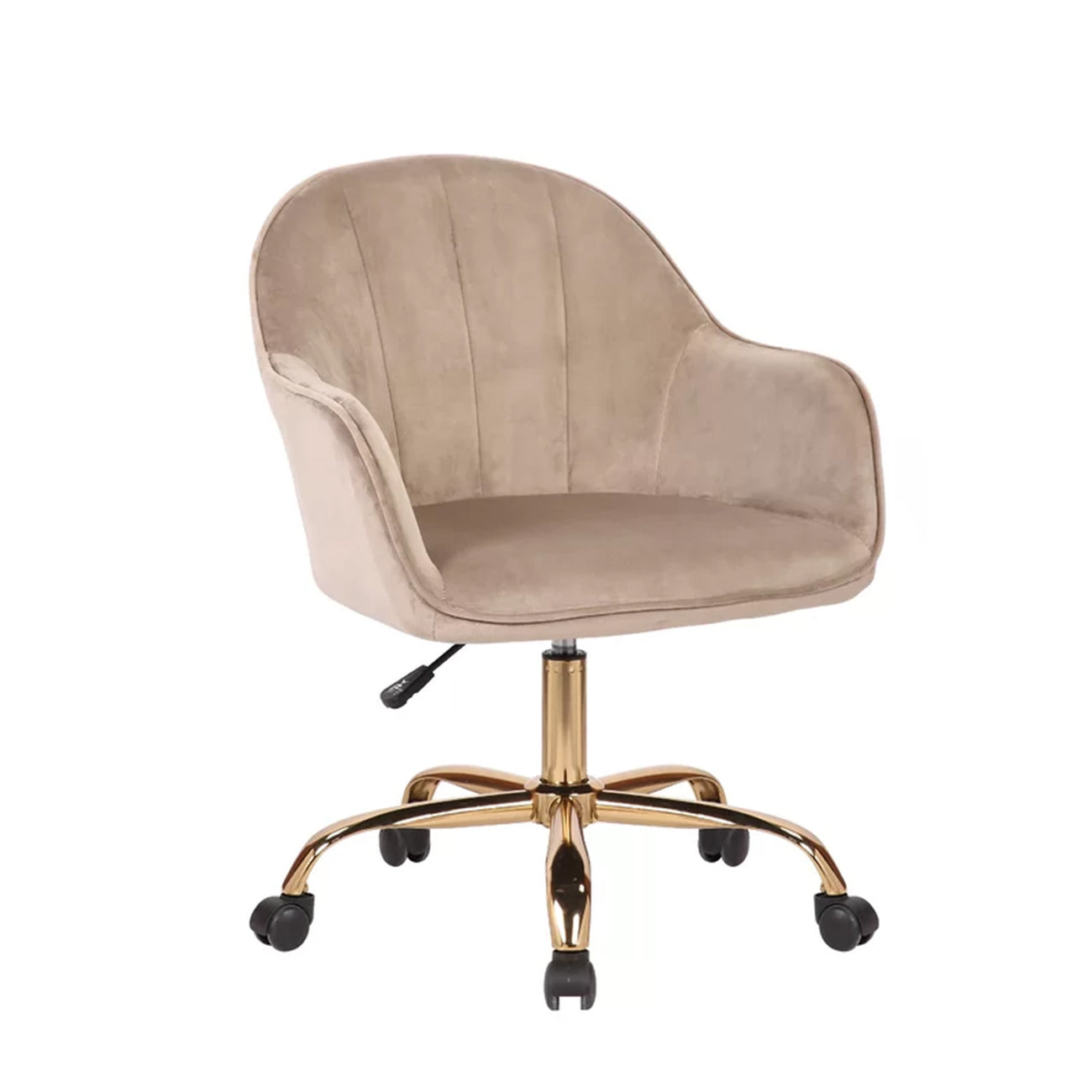 Luxury Tufted Office Chair Mobility Brown