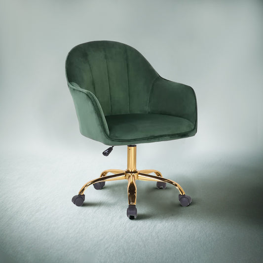 Luxury Tufted Office Chair Mobility Green