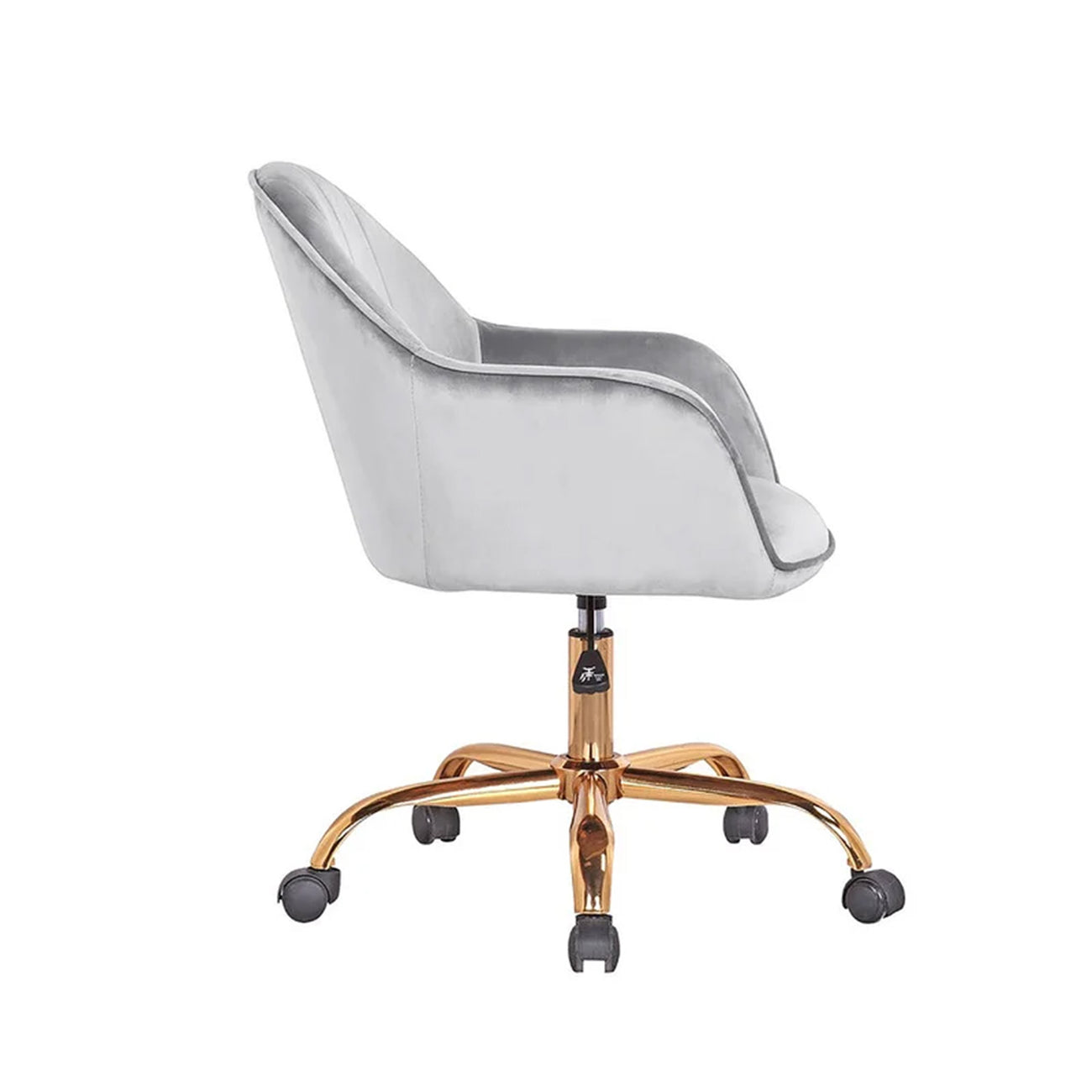 Luxury Tufted Office Chair Mobility Grey