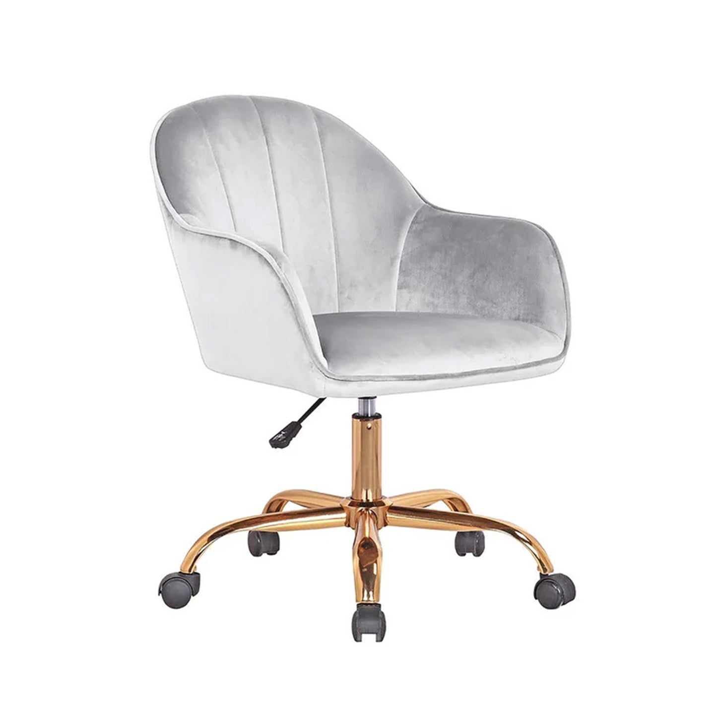 Luxury Tufted Office Chair Mobility Grey