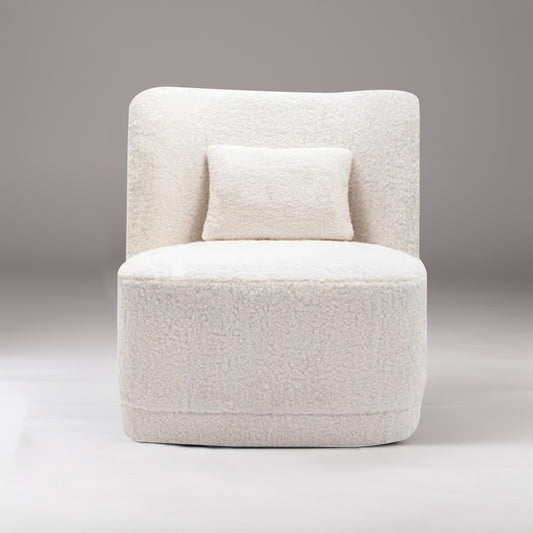 Sumptuous Boucle Accent Chair Cream