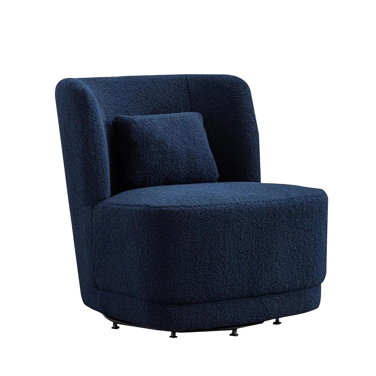 Sumptuous Boucle Accent Chair Blue