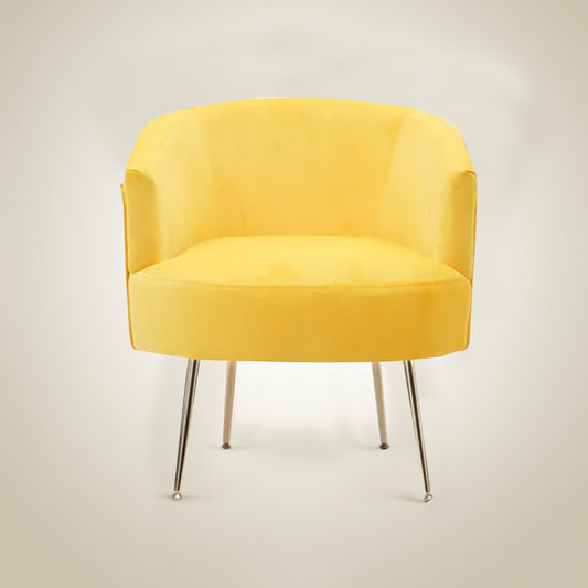 Royal Velvet Accent Chair Yellow