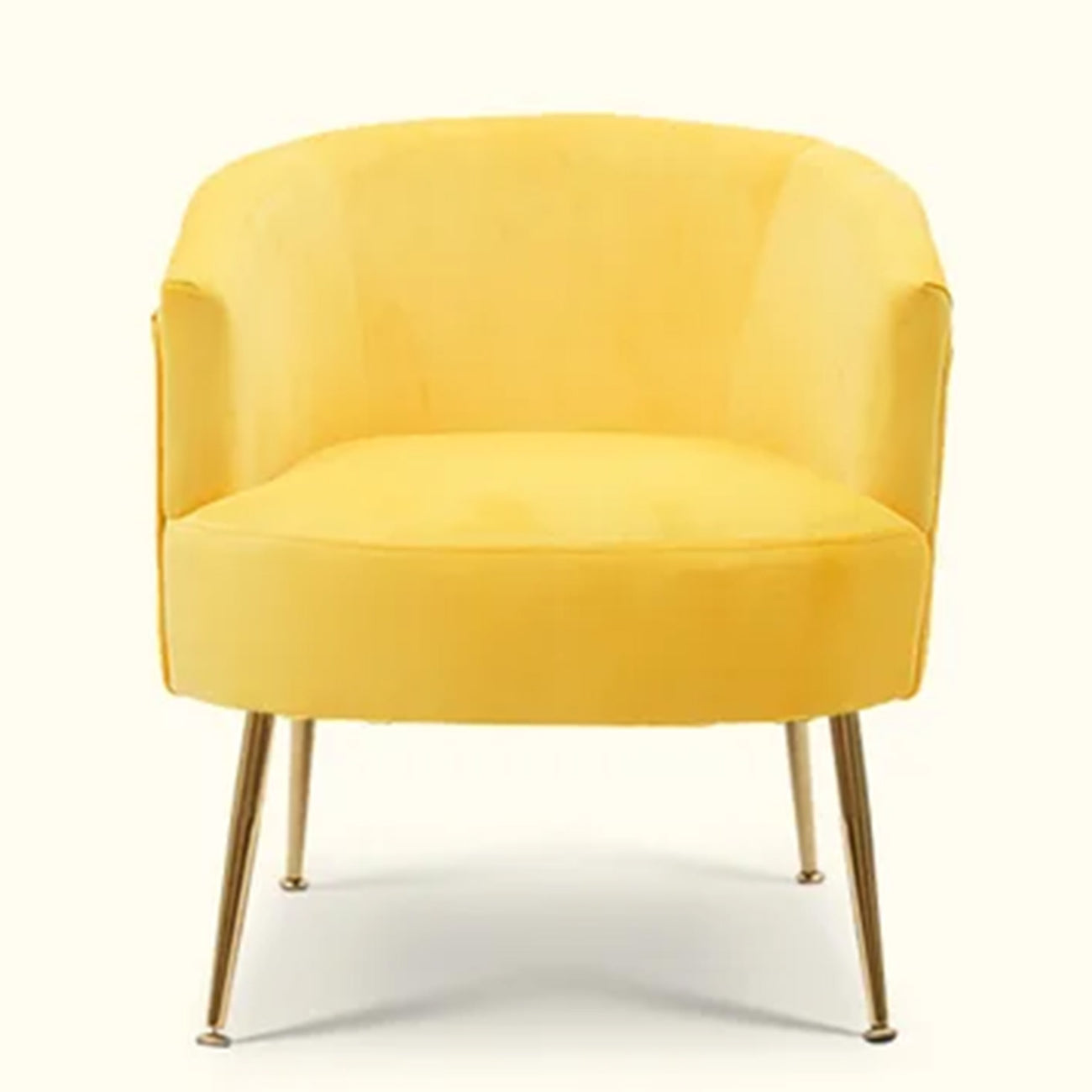 Royal Velvet Accent Chair Yellow