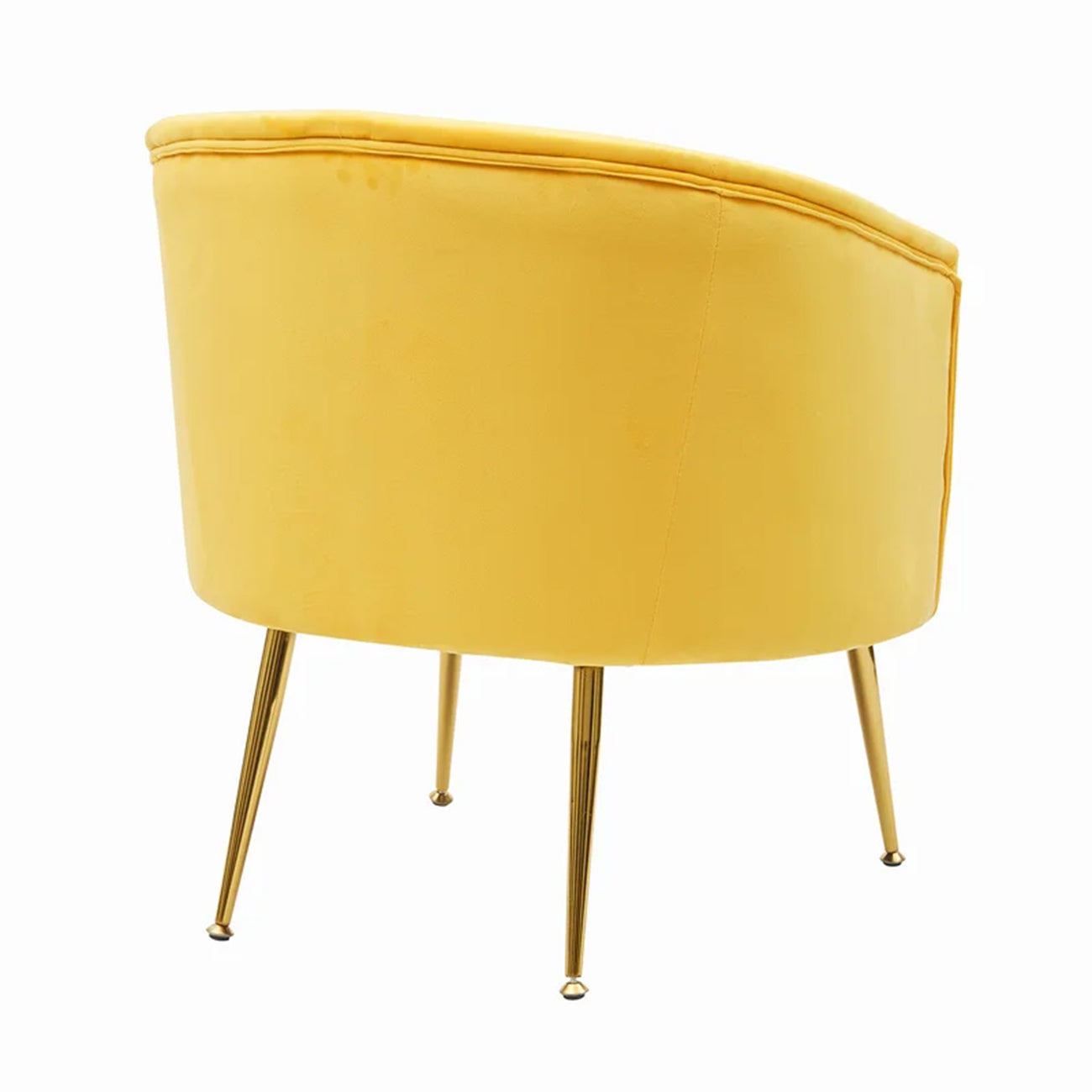 Royal Velvet Accent Chair Yellow