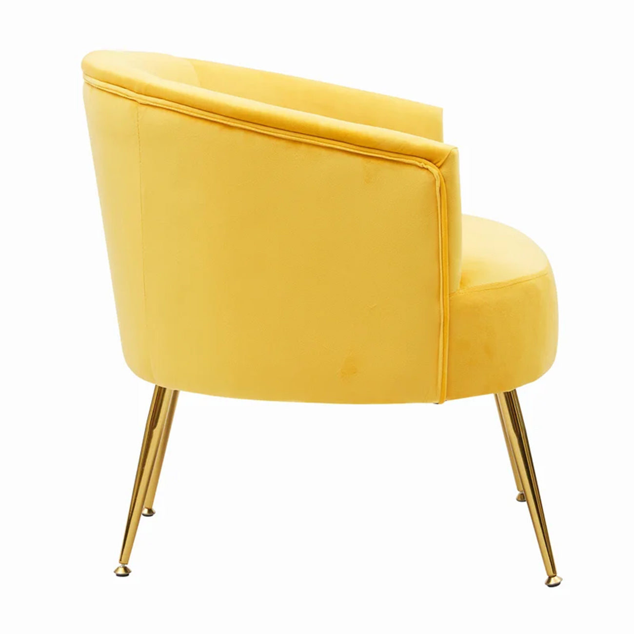 Royal Velvet Accent Chair Yellow