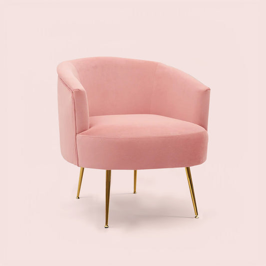 Royal Velvet Accent Chair Pink