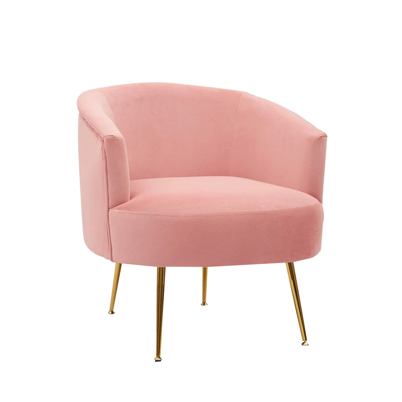 Royal Velvet Accent Chair Pink