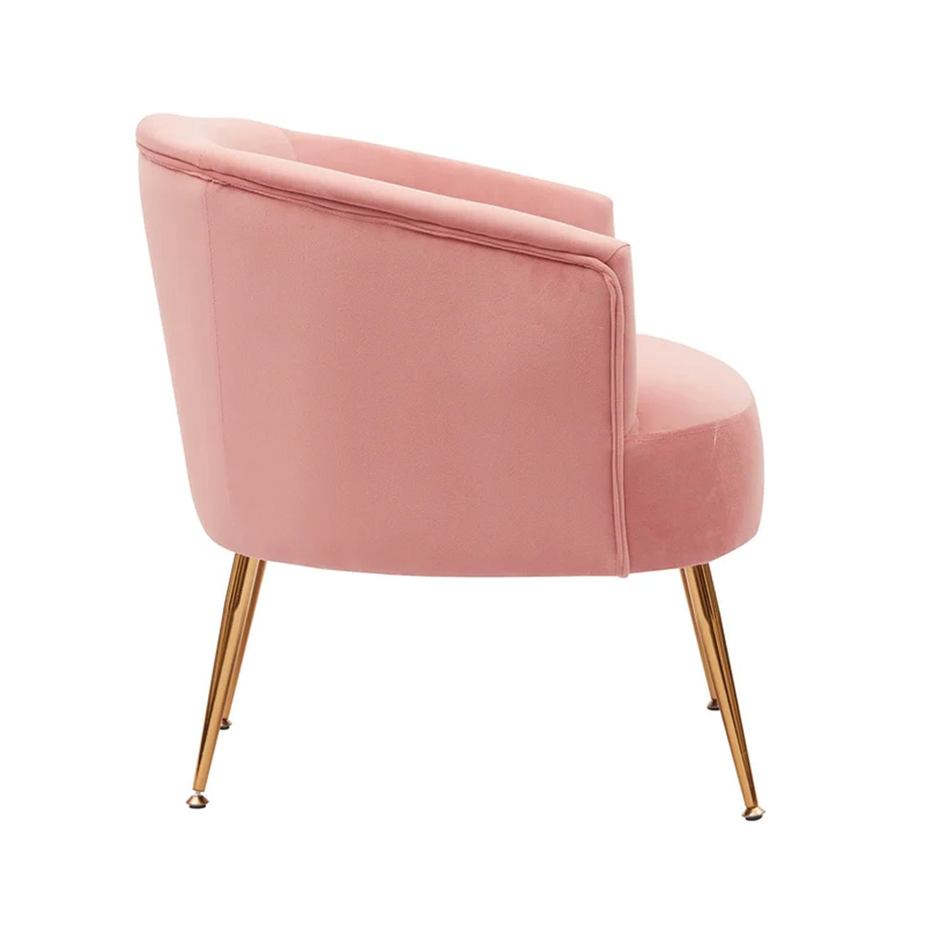 Royal Velvet Accent Chair Pink