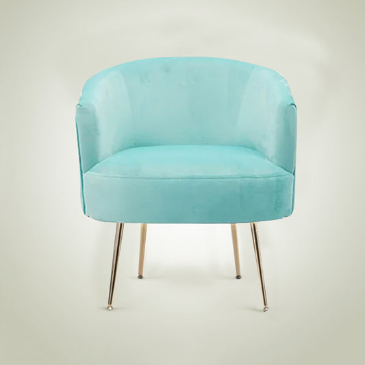 Royal Velvet Accent Chair Sky Blue