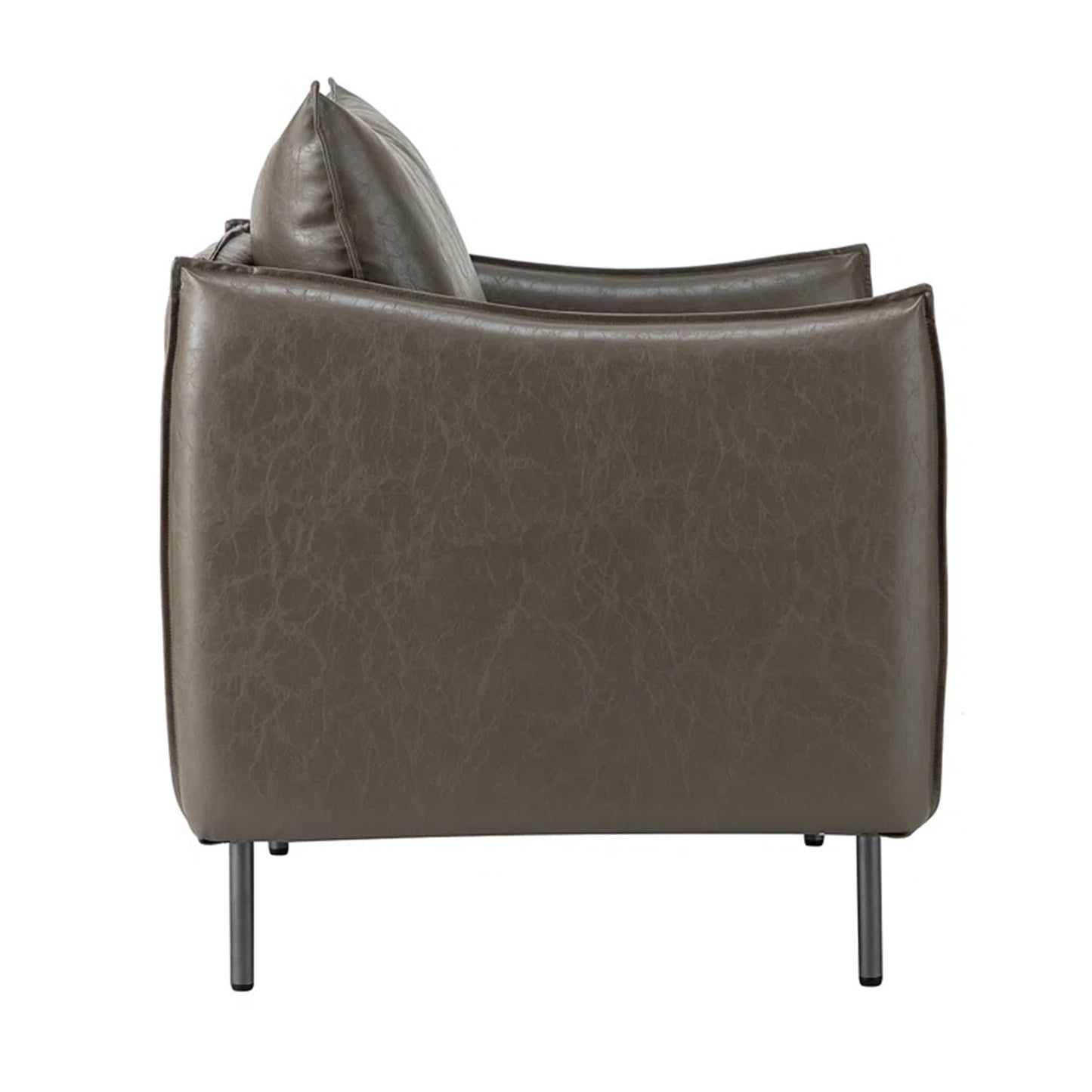 Renaissance Revival Throne Chair Grey